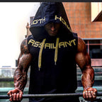 2023 Summer Men's Loose Fitness Tank Top with Hood