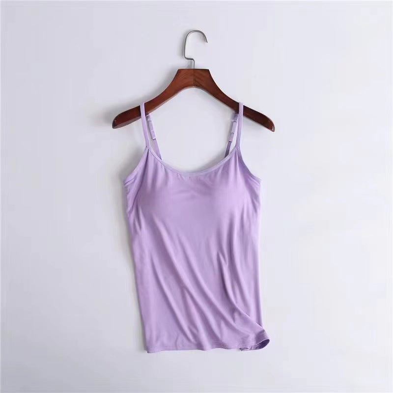 Plus Size Women's Modal Wireless Cami Bodysuit Top