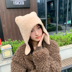 Warm Cat Ears Pullover Hat for Women