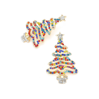 Exaggerated Hollow Christmas Tree Earrings for Women