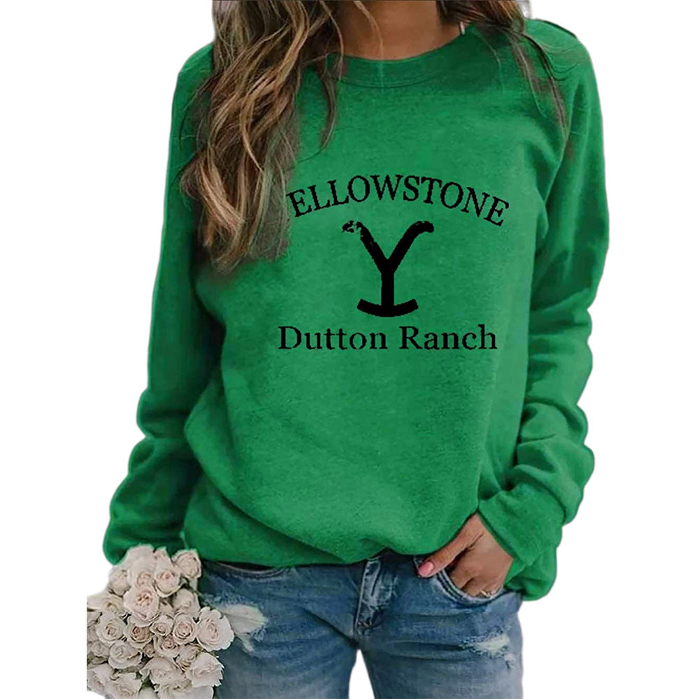 YELLOWSTONE DUTTON RANCH Long Sleeve Hoodie | Streetwear