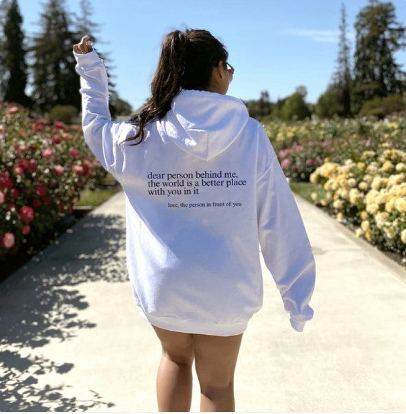 Dear Person Behind Me, Hoodie | Streetwear