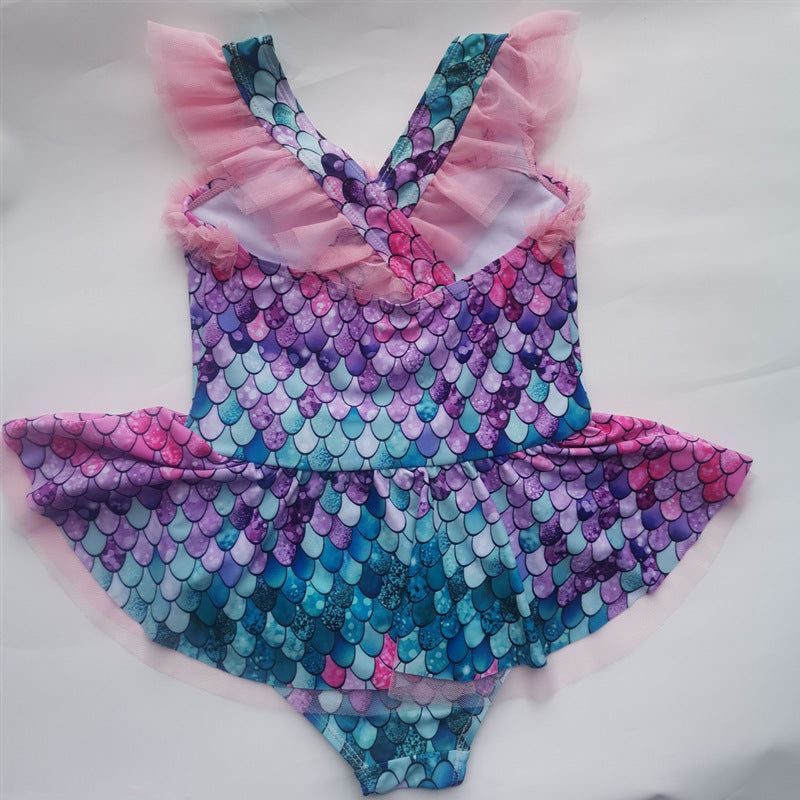 2023 Cute Mermaid Swimsuit for Girls (One-Piece)