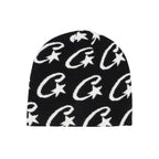 Warm Knitted Wool Beanie with Jacquard Street Letters | Embroidered Cap