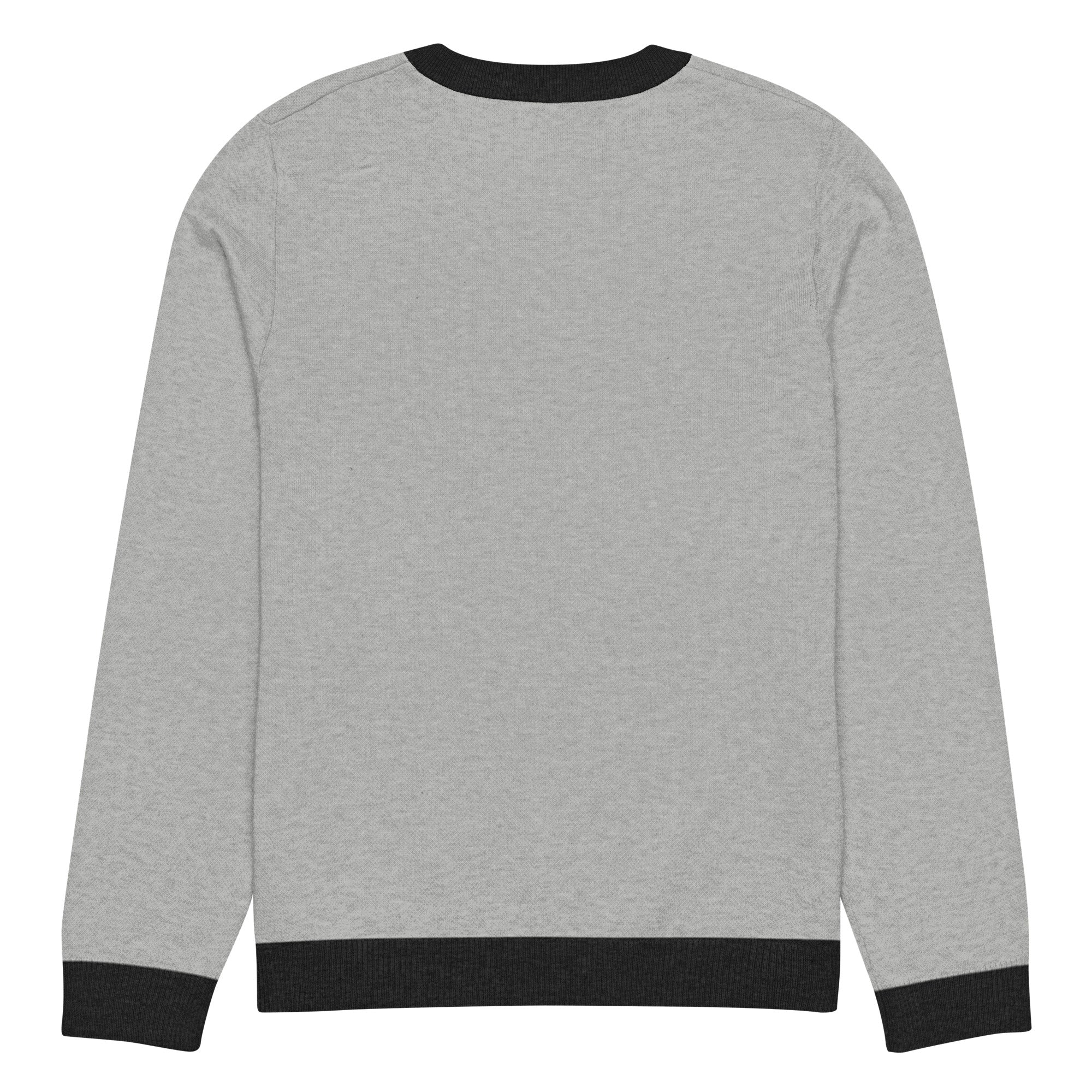 Knitted Whale Tail crew neck sweater