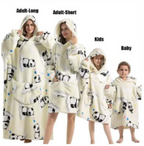 CozyPlus™ Hooded Thickened Sweater Homewear – Unisex Plus-Size Lounge Wear
