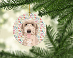 Doodle Fawn #5 Christmas Ceramic Ornament