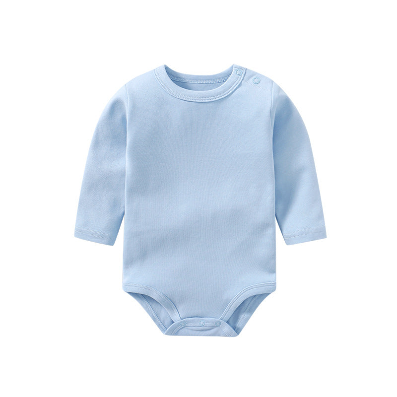 DANROL Baby Long Sleeve Cotton Bodysuit (Solid Color)