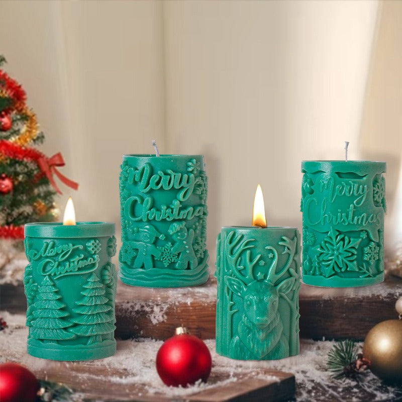 Christmas Candle Silicone Mold
