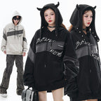Hooded Loose Long Sleeve Sweatshirt | Streetwear
