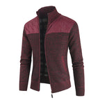 Men's Fleece-lined Thick Cardigan Sweater