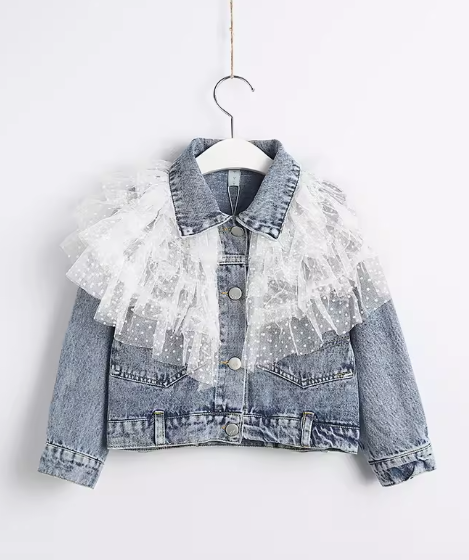 Rebecca Denim Jacket for Girls (One Piece)