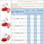 Girls' Long Sleeve Christmas Bodysuit with Tulle Skirt