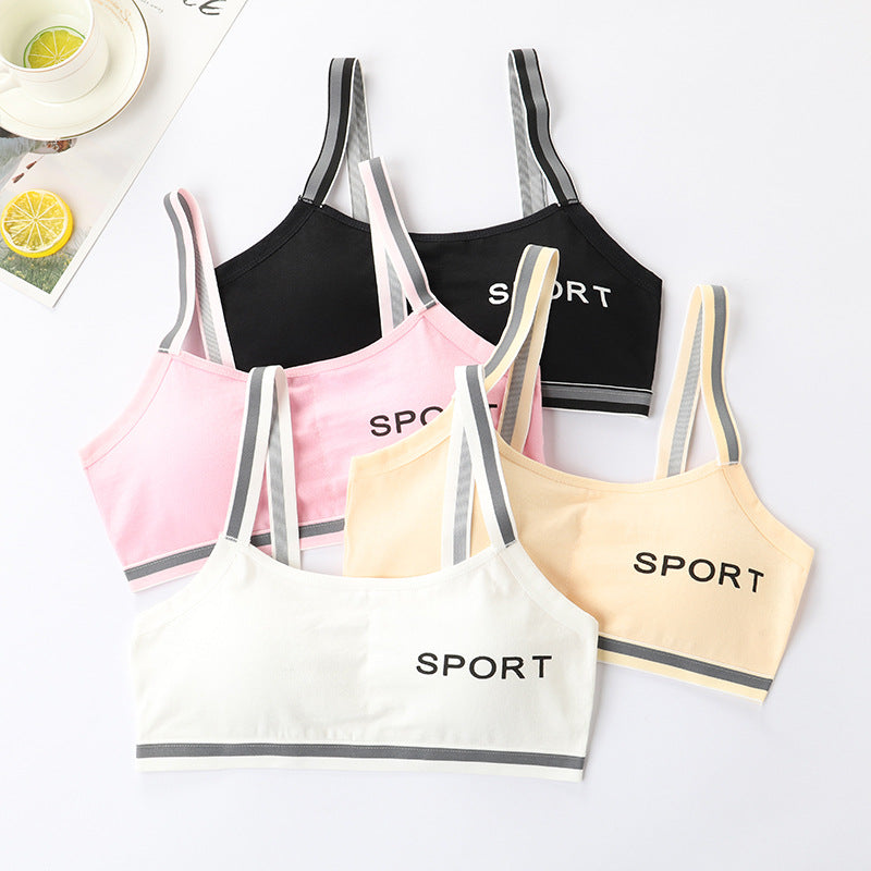 3-Piece Seamless Sports Bra Set for Girls Ages 9-15