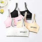 3-Piece Seamless Sports Bra Set for Girls Ages 9-15