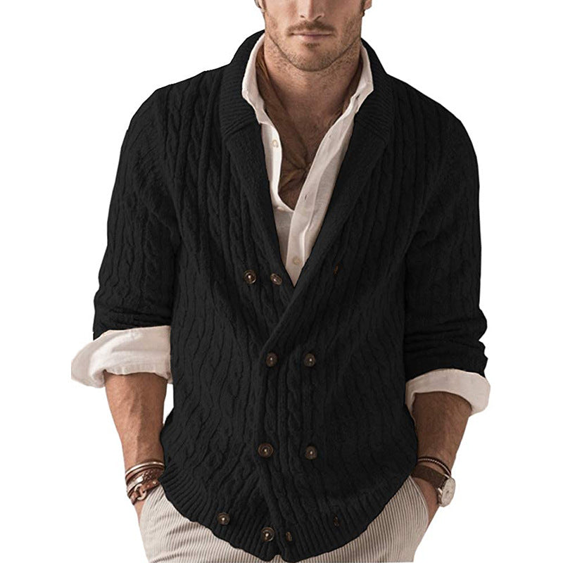 New Solid Color Knitted Jacket for Autumn and Winter