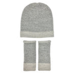 Gray Interwoven Alpaca Beanie | Embroidered Cap