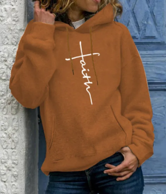 Faith Printed Hoodie | Streetwear