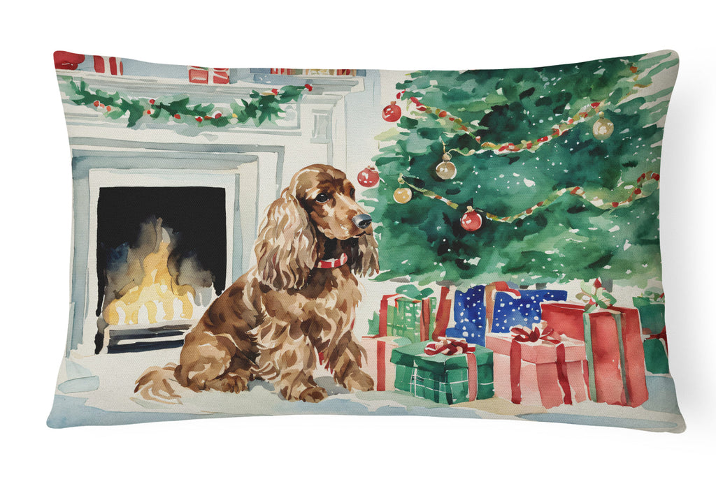 Cocker Spaniel Christmas Throw Pillow