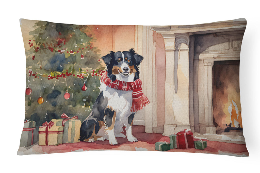 Australian Shepherd Christmas Throw Pillow