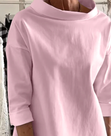 Women's Fleece Cotton-Polyester Long Sleeve Turtleneck