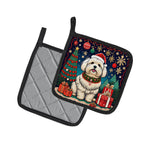 Coton De Tulear Christmas Pair of Pot Holders