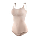 Seamless Body Shaping Bodysuit with Open Crotch