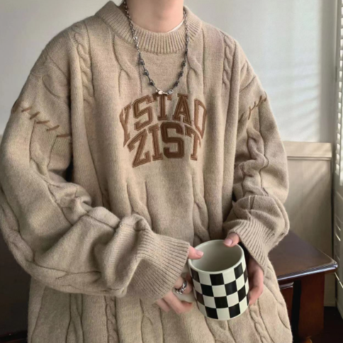 Thick Twist Coat for Men - Casual Sweater Style