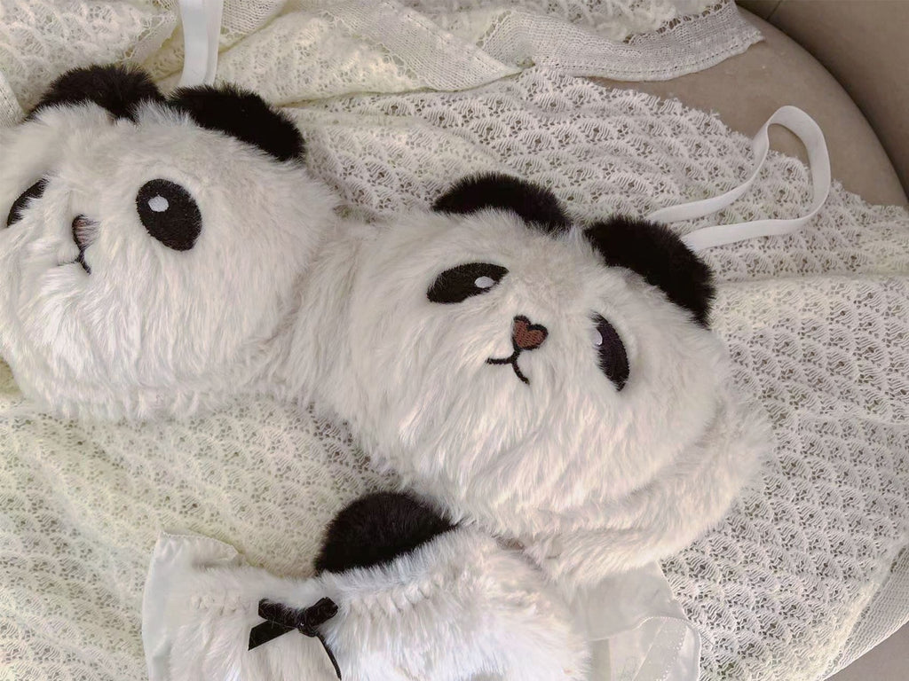 Plush Panda Wireless Bra Set