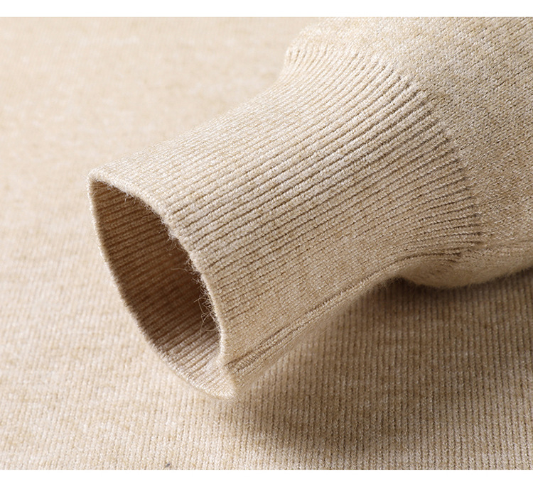 Thick Knit Half-High Collar Pullover Sweater | Streetwear