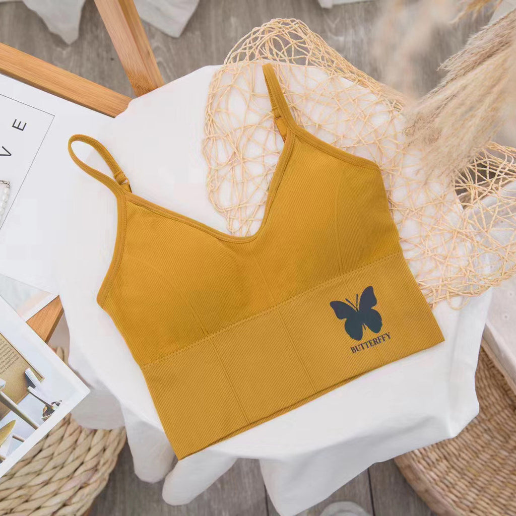 Deep V Wireless Tube Bralette