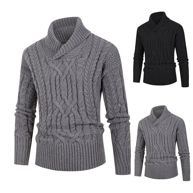 Men's Knitting Pullover Casual Fried Dough Twist Sweater | Streetwear