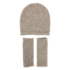 Beige Essential Knit Alpaca Beanie | Embroidered Cap