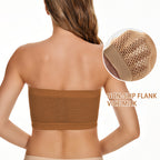 Plus Size Women's Strapless Mesh Wireless Bralette