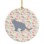 European Shorthair #3 Cat Christmas Ceramic Ornament