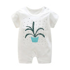 Summer Short Sleeve Cotton Baby Romper Bodysuit