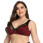 Ultra-Thin Oversized Printed Sexy Lace Bra