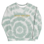 Green Tie-Dye Vibe Tropical Sweatshirt | Streetwear