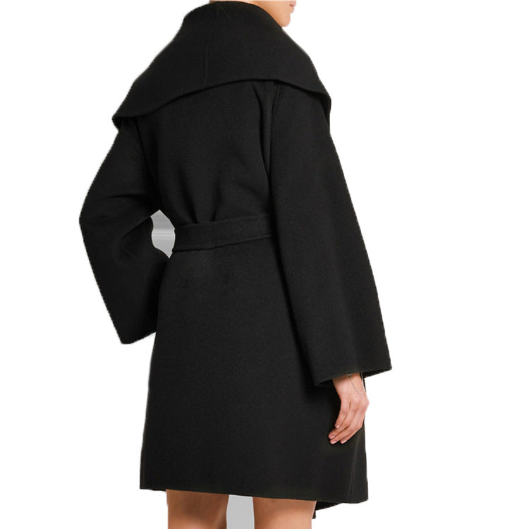 Oversized Elegant Loose Coat with Belt