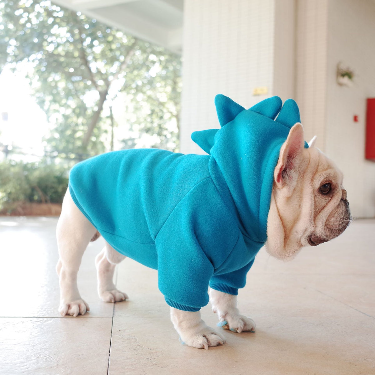 Solid Color Fleece Hoodie for Pets
