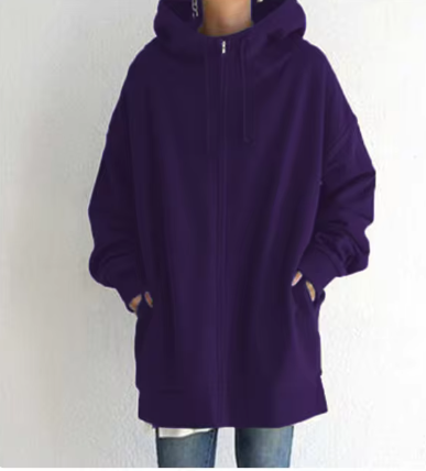 Long Hoodie Fleece Sweater | Streetwear