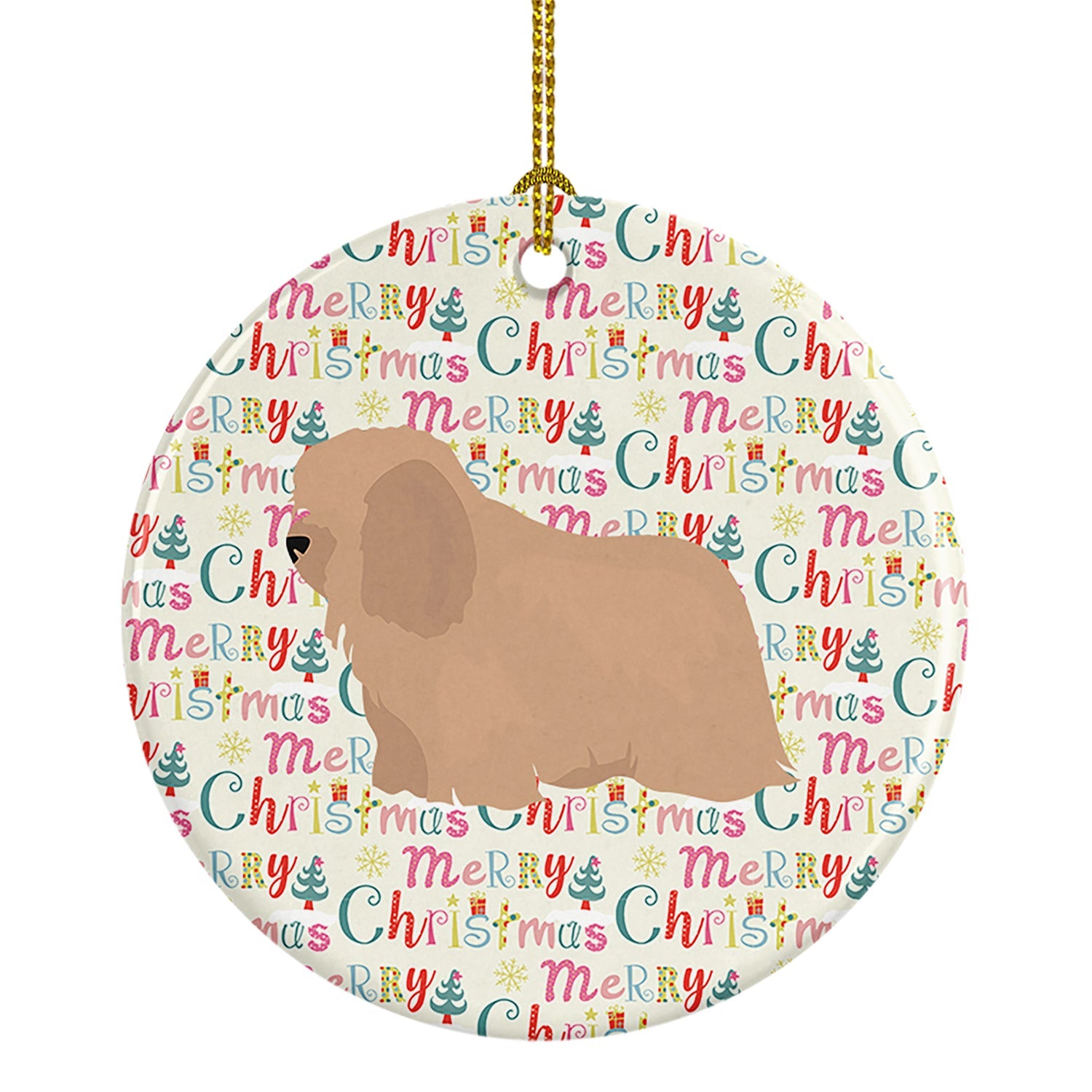 Coton de Tulear #1 Merry Christmas Ceramic Ornament