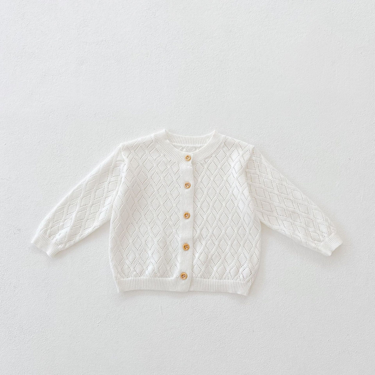 New Sweet Rhombus Hollow Long Sleeve Jacket