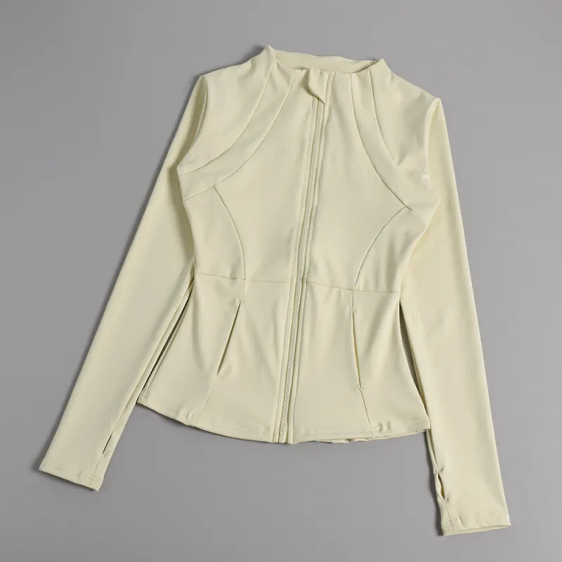 Long Sleeve Slim-Fit Fitness Jacket