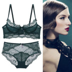 Lace Women's Underwear Set - Plus Size with Support