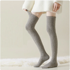 Cozy Over-the-Knee Coral Fleece Socks