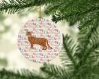 Cheetoh #1 Cat Christmas Ceramic Ornament