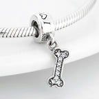 Sterling Silver Dog Bone Dangle Charm