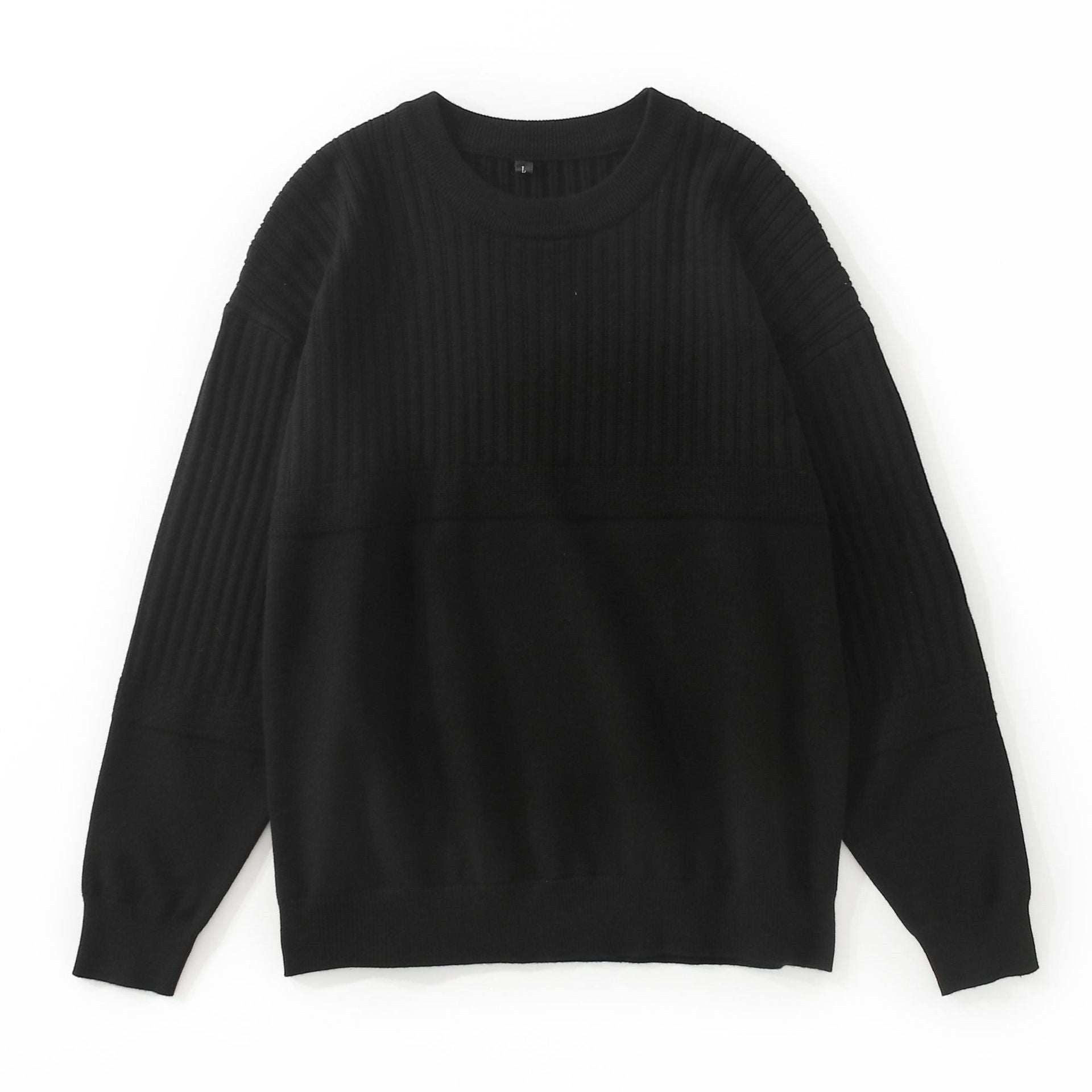 Men's Round Neck Pullover Sweater for Youth Commuting | Streetwear