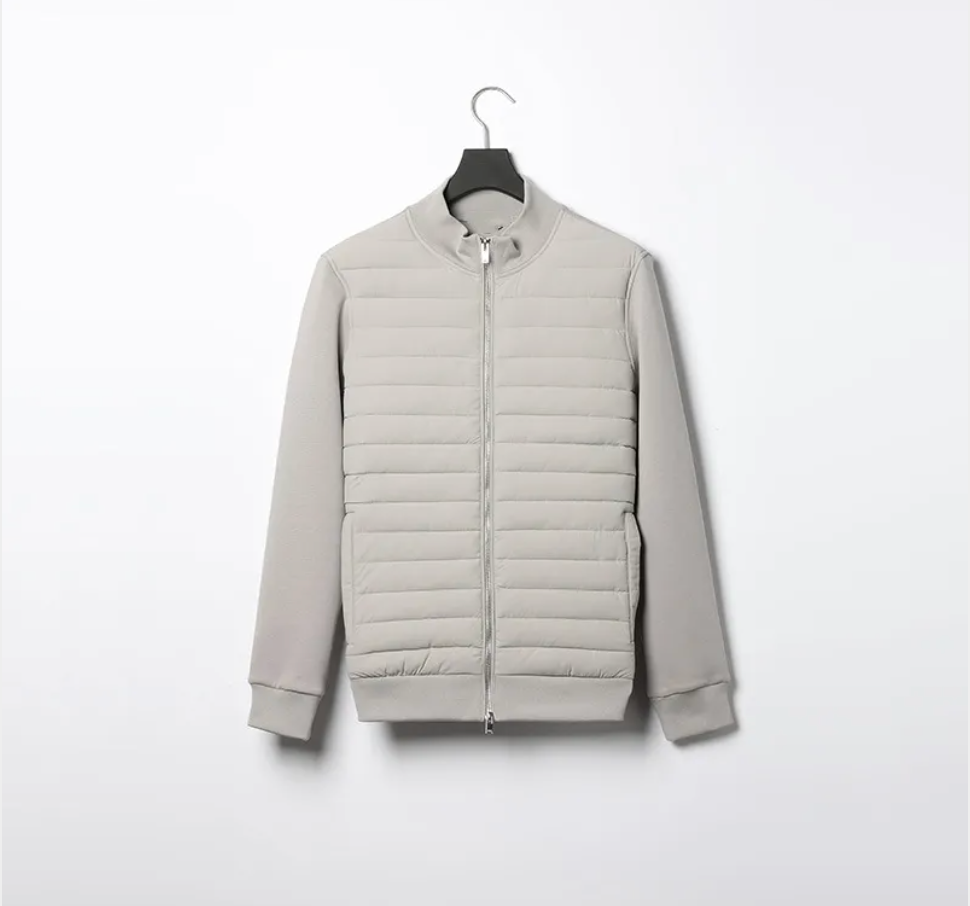 Lightweight Stand Collar Knit Jacket